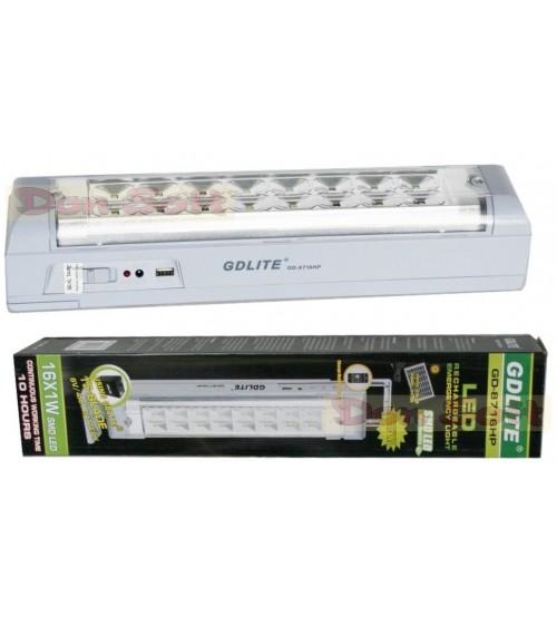 Аварийна LED лампа GDLITE GD-8716HP